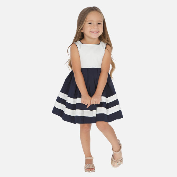 Navy Nautical Blue and White Dress – Tres Elegant