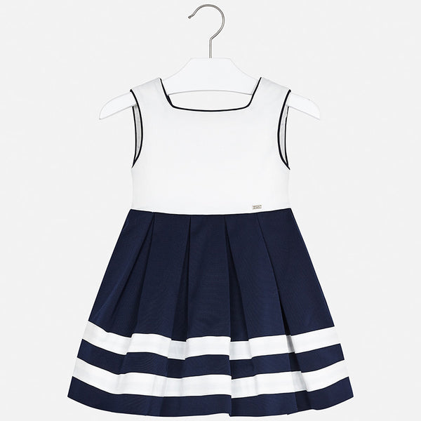 white with navy blue dress Navy Nautical Blue and White Dress – Tres Elegant