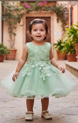 Floral Tulle Baby Dress 9110