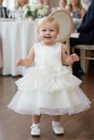 Layered Bubble Skirt Baby Dress 9174