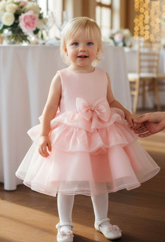 Layered Bubble Skirt Baby Dress 9174