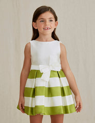 5053 OTTOMAN STRIPED DRESS