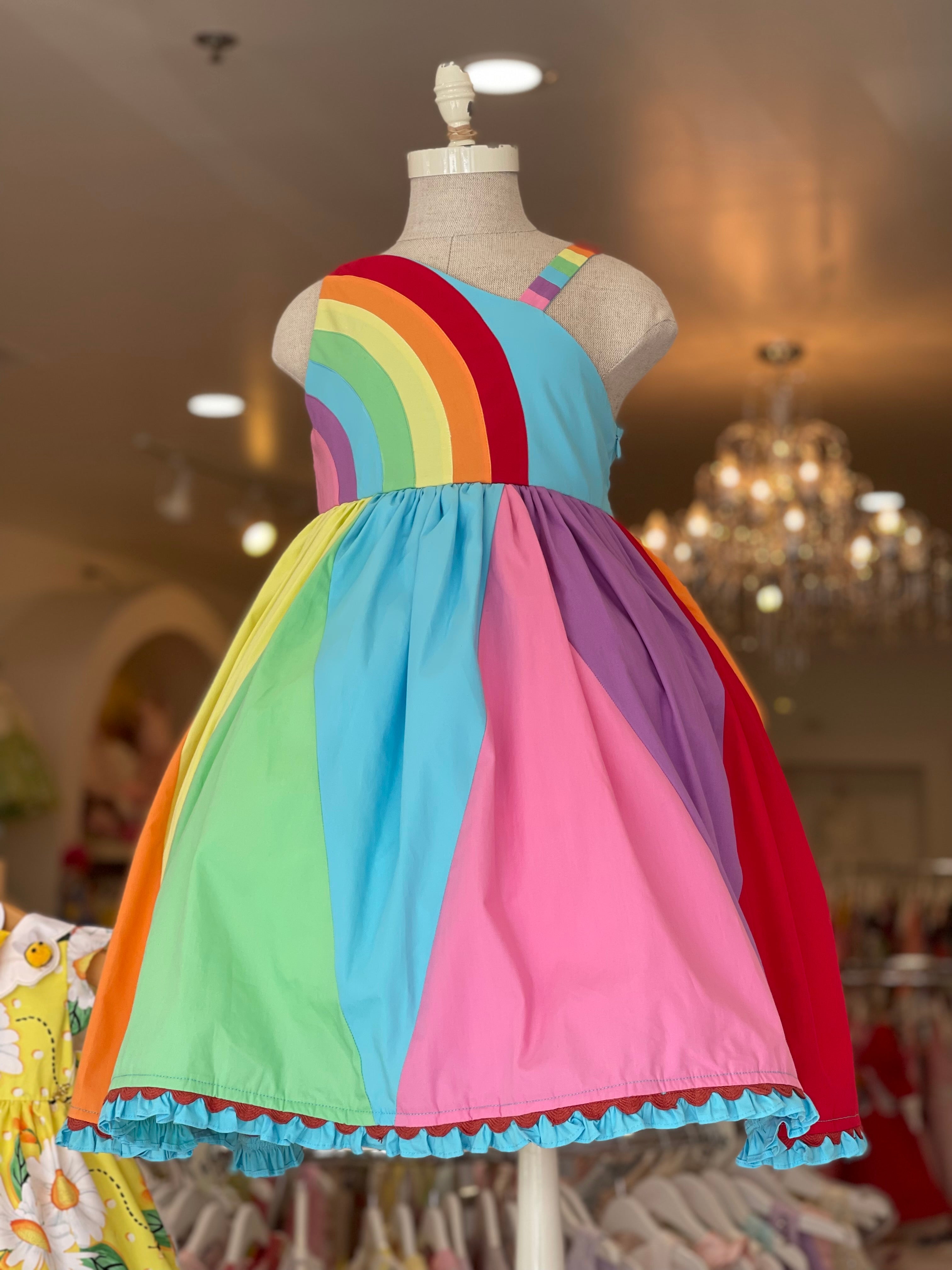 RAINBOW DRESS Tres Elegant RAINBOW DRESS Tres Elegant